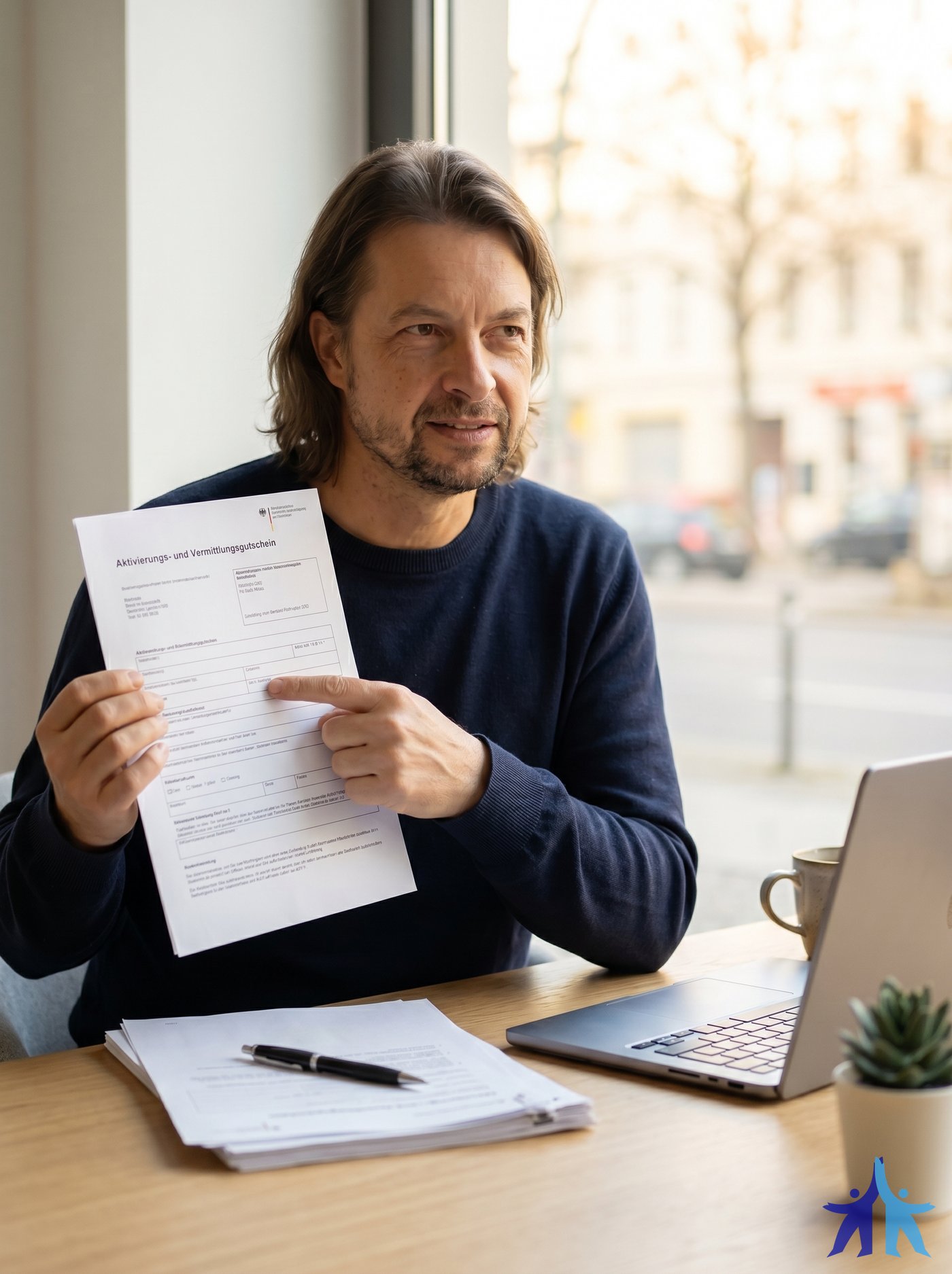Coaching-Situation mit Maik Marx — Lexware Office am Bildschirm