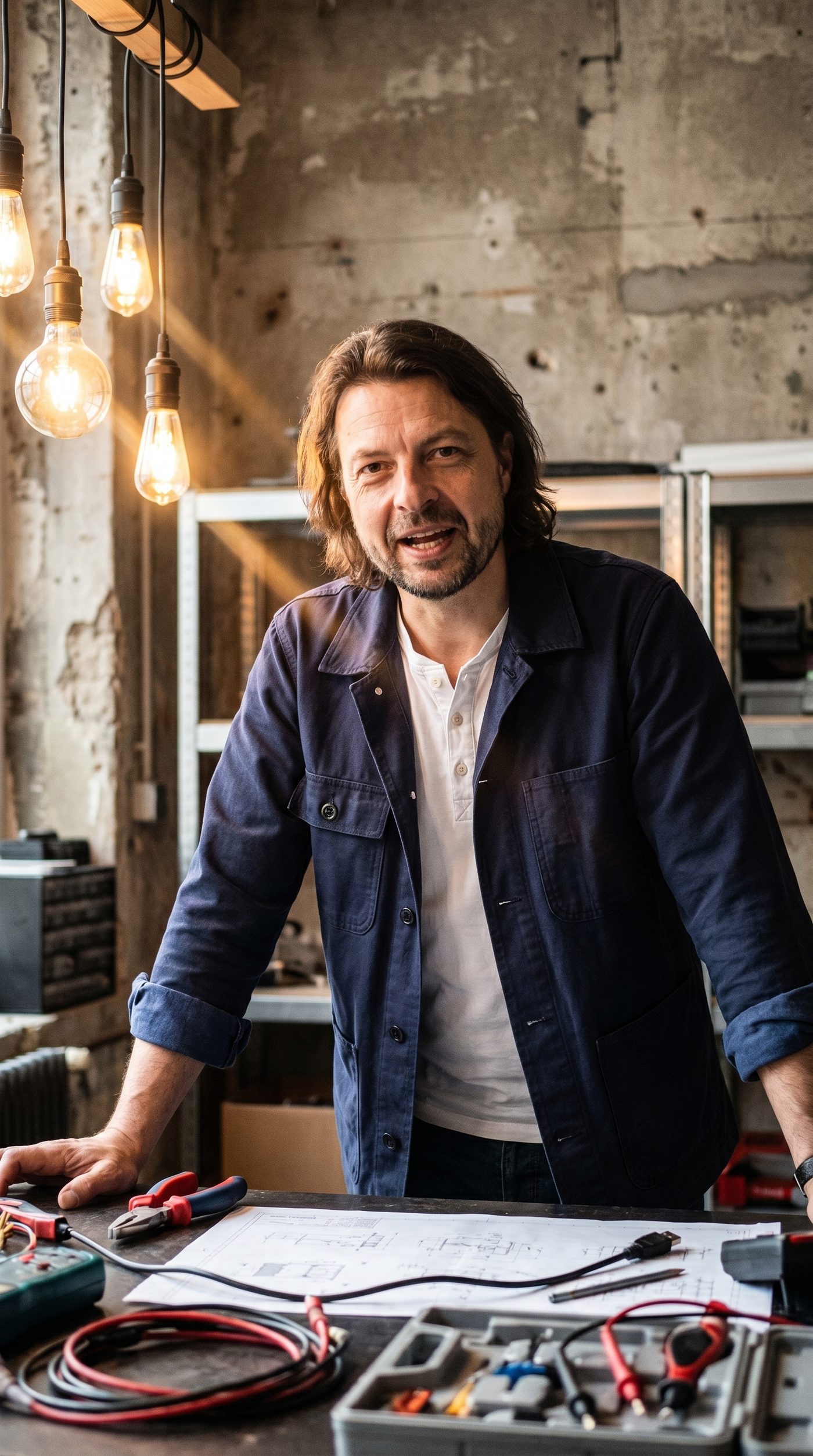 Maik beim Workshop