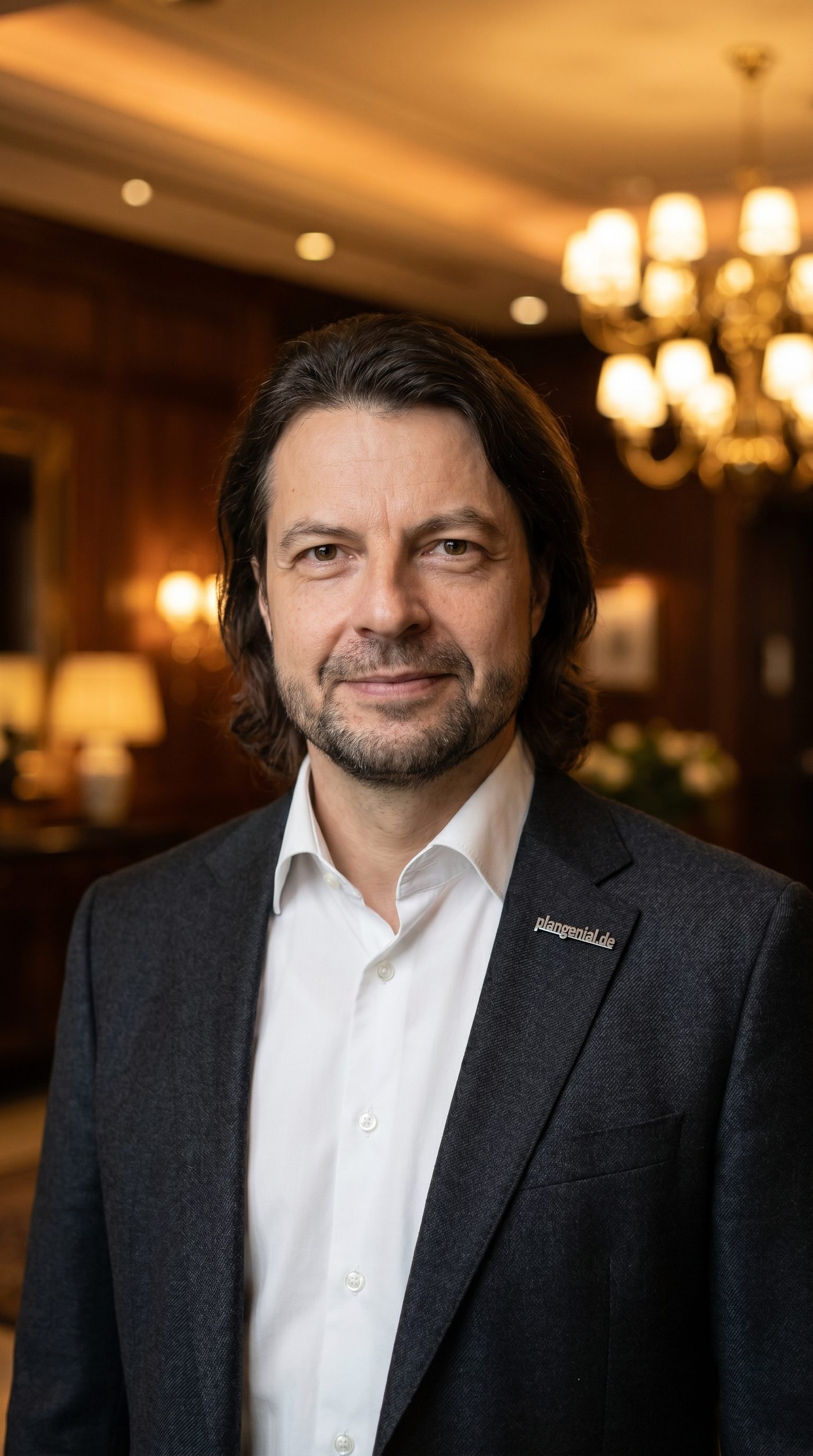 Maik in der Hotel-Lobby