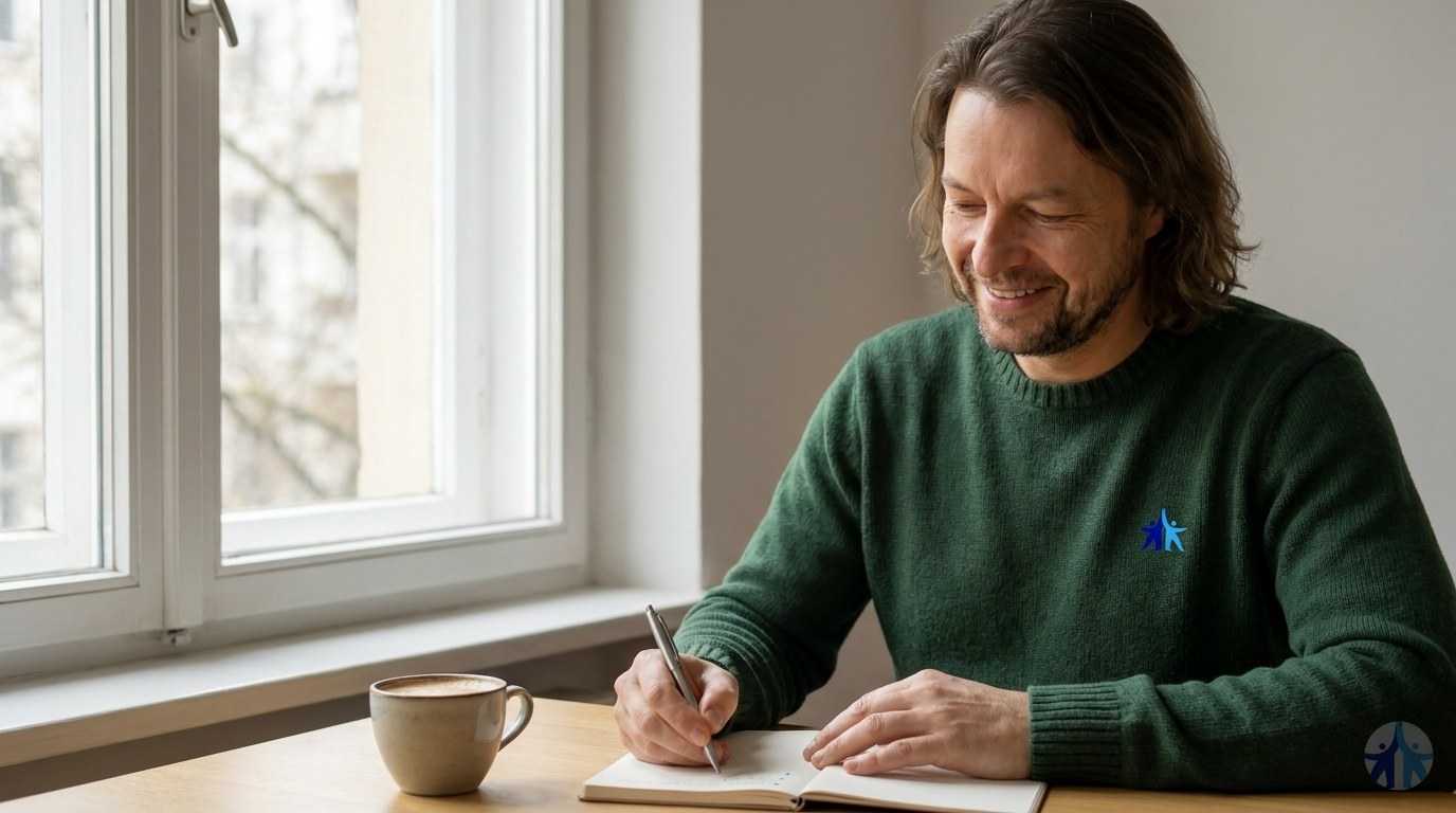 KI-generiert: Coaching-Szene zum Thema Gespräch mit der Führungskraft: So bereitest du es vor
