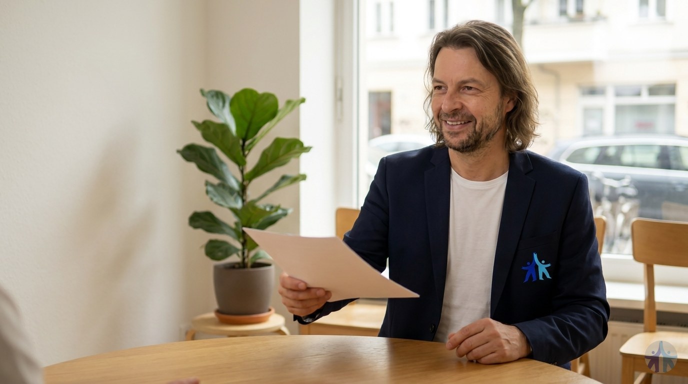 KI-generiert: Szene zum Thema Initiativbewerbung: So erreichen Sie Firmen ohne Anzeige